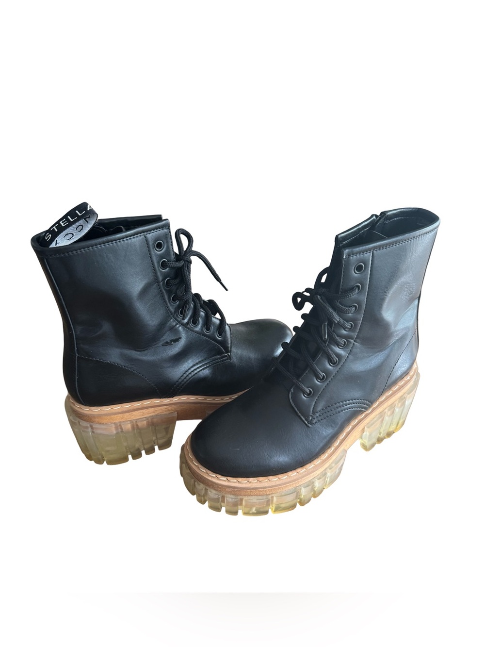 Stella McCartney Black Emilie Combat Boots - Picture 9 of 9